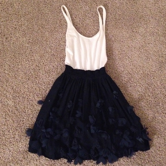A&F Dress with Flower Embellished Skirt