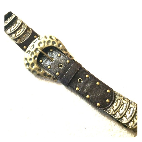 Metal wide stretch belt