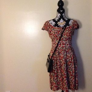 Vintage inspired floral dress