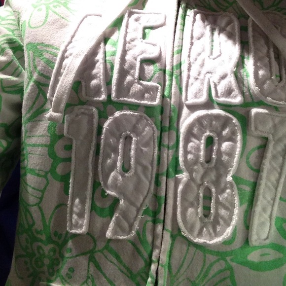 Lime green floral jacket - Picture 2 of 3