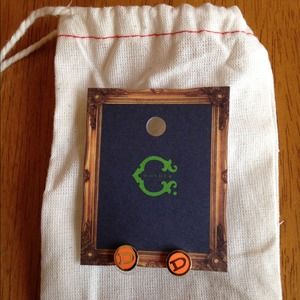 C Wonder Initial "D" Stud Earrings