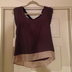 Cross back blouse