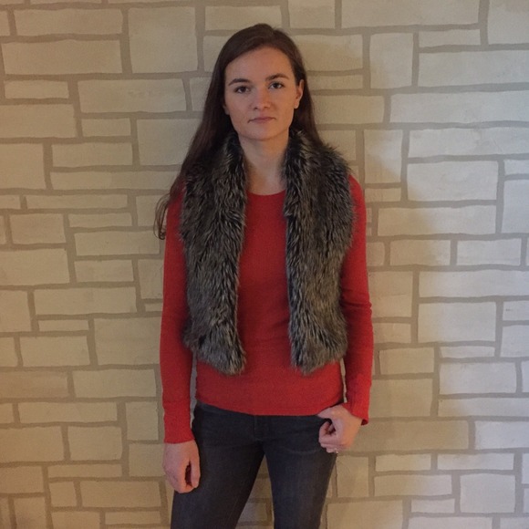 Faux fur vest