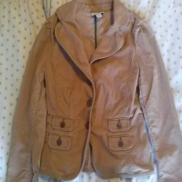 Tan courdoroy blazer