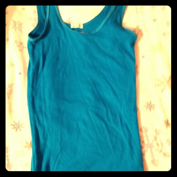 Blue hollister tank top