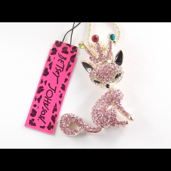 Betsey Johnson Fox Pendant Necklace