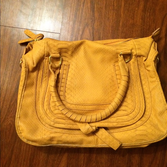 Mustard yellow handbag
