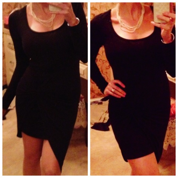 Black Asymmetrical dress - Picture 3 of 3