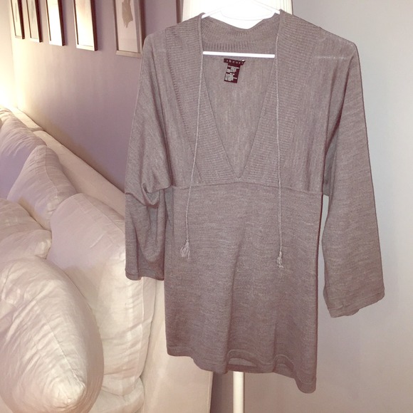 Gray Merino Wool Theory Sweater