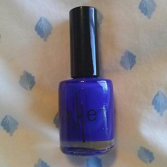 Dark blue nail polish