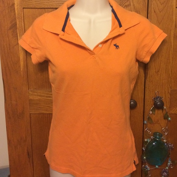 Abercrombie and Fitch orange polo.