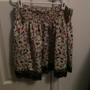 Bird circle skirt
