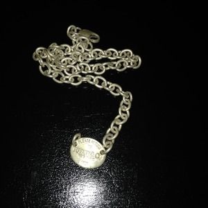 authentic Tiffany dog tag necklace