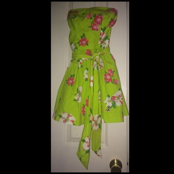 Green Hollister short dress