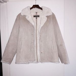 Steve Madden suede leather: sleeve 23" jacket 26"