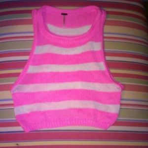 Muscle tee crop top tank