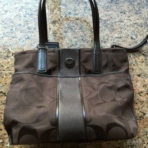 Coach chocolate/coffee colored purse.