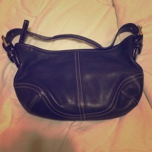 Black coach mini hobo shoulder bag