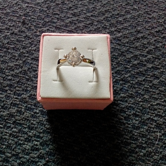 cubic zirconia wedding ring