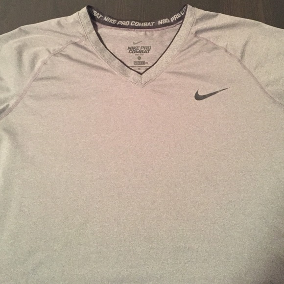 Nike pro combat v neck shirt!