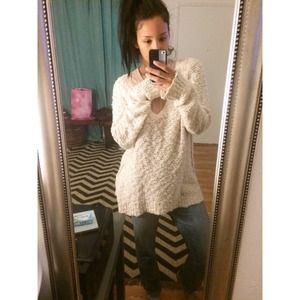 Free People Shaggy Knit Pullover