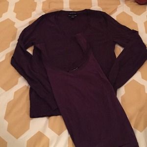 Plum Club Monaco Sweater Set