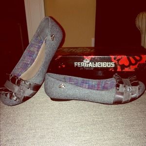 NWT Fergie Alana Gray Ballet Flats size 5