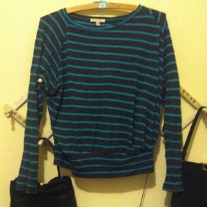 Soft striped Bordeaux sweater