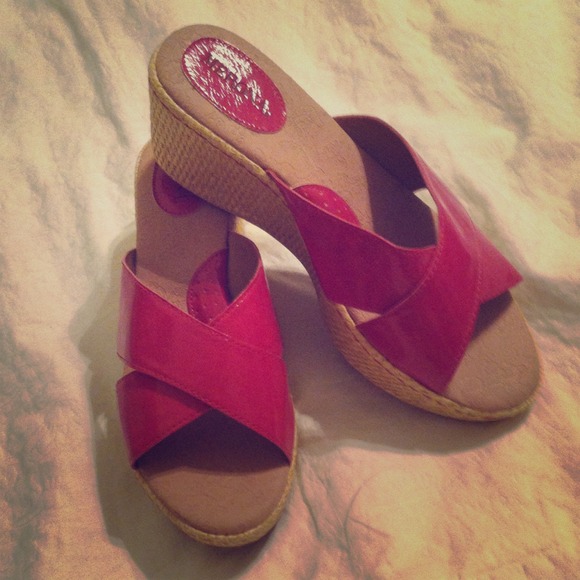 Hot Pink Merona Wedges w/ Braided Heel BRAND NEW