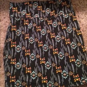 Blue and black tribal bodycon