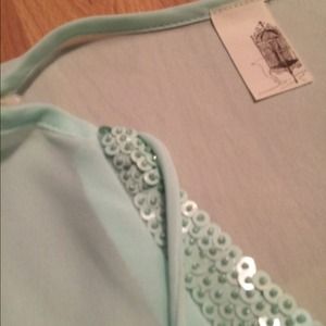 Tops - Sheer short tunic size medium. Mint color Tops - Sheer short tunic size medium. Mint color