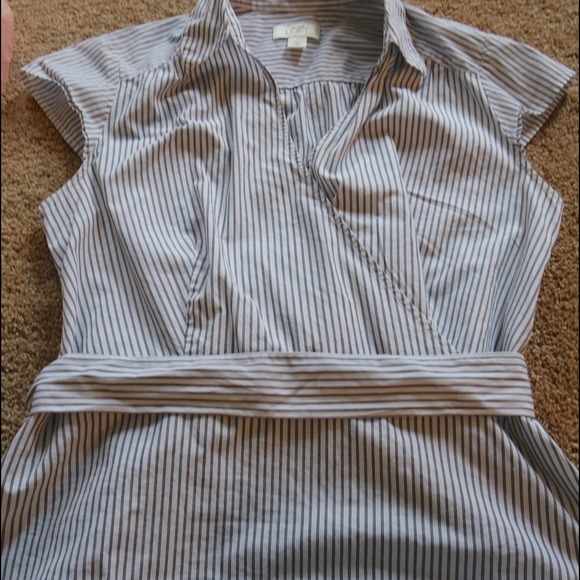 Ann Taylor Loft Faux Wrap Shirt