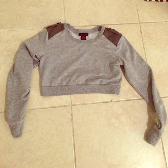 Material Girl Sweater Crop Top