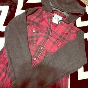 Hooded red flannel