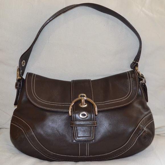 Coach Soho Flap Leather Purse 👜💛 - Picture 1 of 4