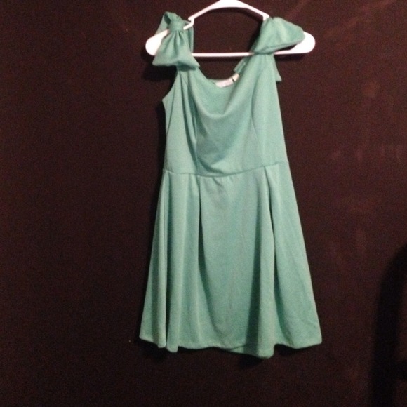 Mint green dress