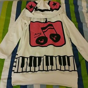 Cute musical hoodie dress
