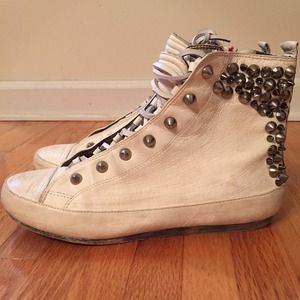 Sam Edelman studded leather sneakers