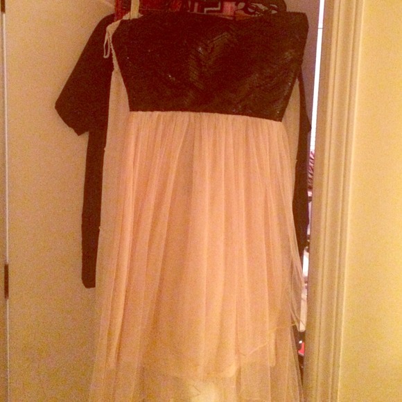 Sparkly, high-low dress