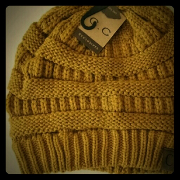 CC slouch beanie  Mustard
