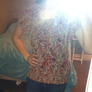 Flowered Romy top
