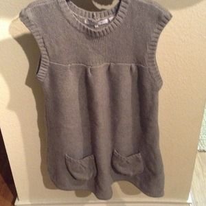 Gray apron sweater