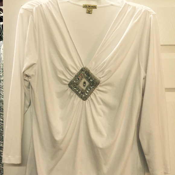 Embellished jeweled top