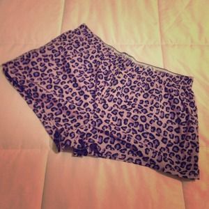 Final Price - Purple Cheetah Sleeping Shorts