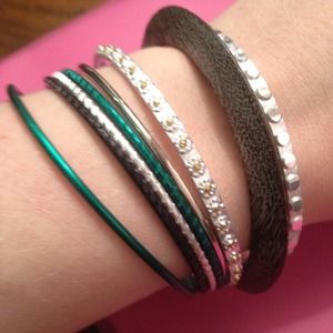 Bangle set. Lightweight, bigger bangle is wood