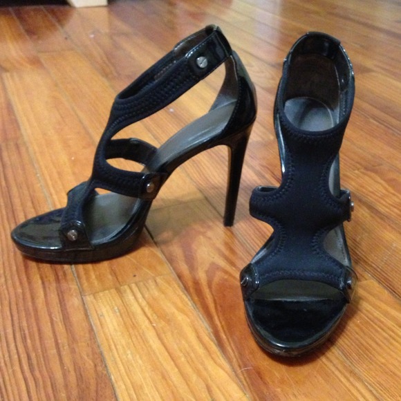 Calvin Klein stretchy cut out heels