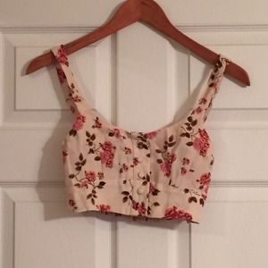 Brandy Melville floral bralette top
