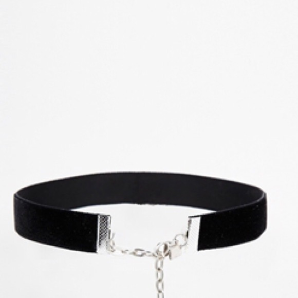 Cute Grunge 90s Velvet Black Choker Necklace