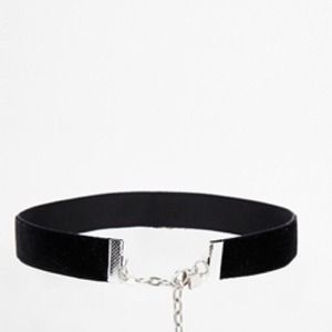 Cute Grunge 90s Velvet Black Choker Necklace