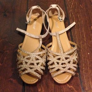 Cute tan jeweled sandals